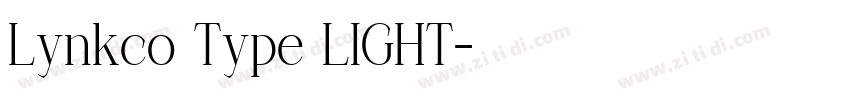 Lynkco Type LIGHT字体转换